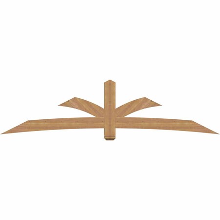 Ekena Millwork Davenport Timber Gable Bracket, Western Red Cedar, 108"W x 27"H x 3 1/2"D x 5 1/2"F, 6/12 Pitch GBW108X27X0406DAV00SWR